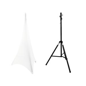 20000382-EUROLITE Set STV-40-WOT Aluminium standaard + statiefdeksel wit