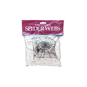 83314008-Europalms Halloween-spinneweb witte 50g UV actief