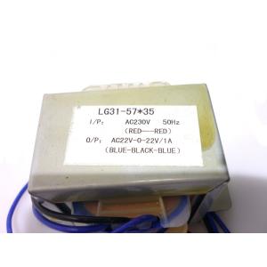 Transformer Sec.: 22V-0-22V 1A Pri.: 230V (LG31 57*35) C-60A