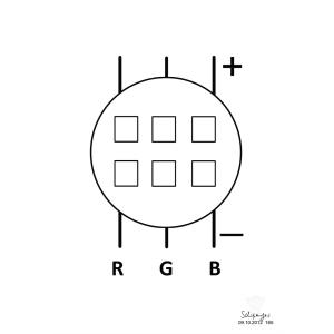 LED COB 15W RGB TMH-6