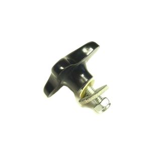 Knurled screw with washer and nut M8x25mm