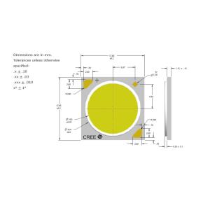 LED 50W 3000K PFE-50 Cree XLamp (CXA1830)