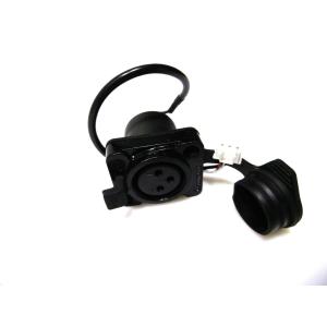 Panel Jack XLR 3-Pole (DMX) IP65 (K3F2C-W-B) black