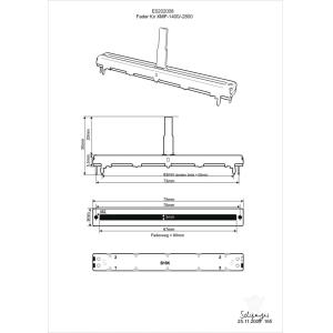 Fader 10KB 60mm XMP-1400/-2800