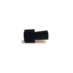 Long black rectangular button LRS
