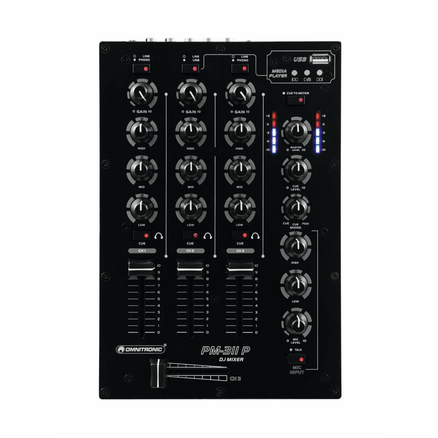 OMNITRONIC PM-311P DJ Mixer with Player - Image 2
