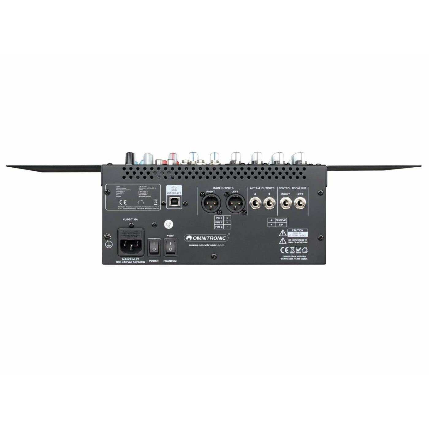 OMNITRONIC LMC-1422FX USB Mixing Console - Image 3