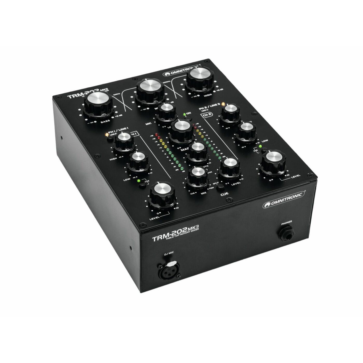 OMNITRONIC TRM-202MK3 2-channel Rotary Mixer
