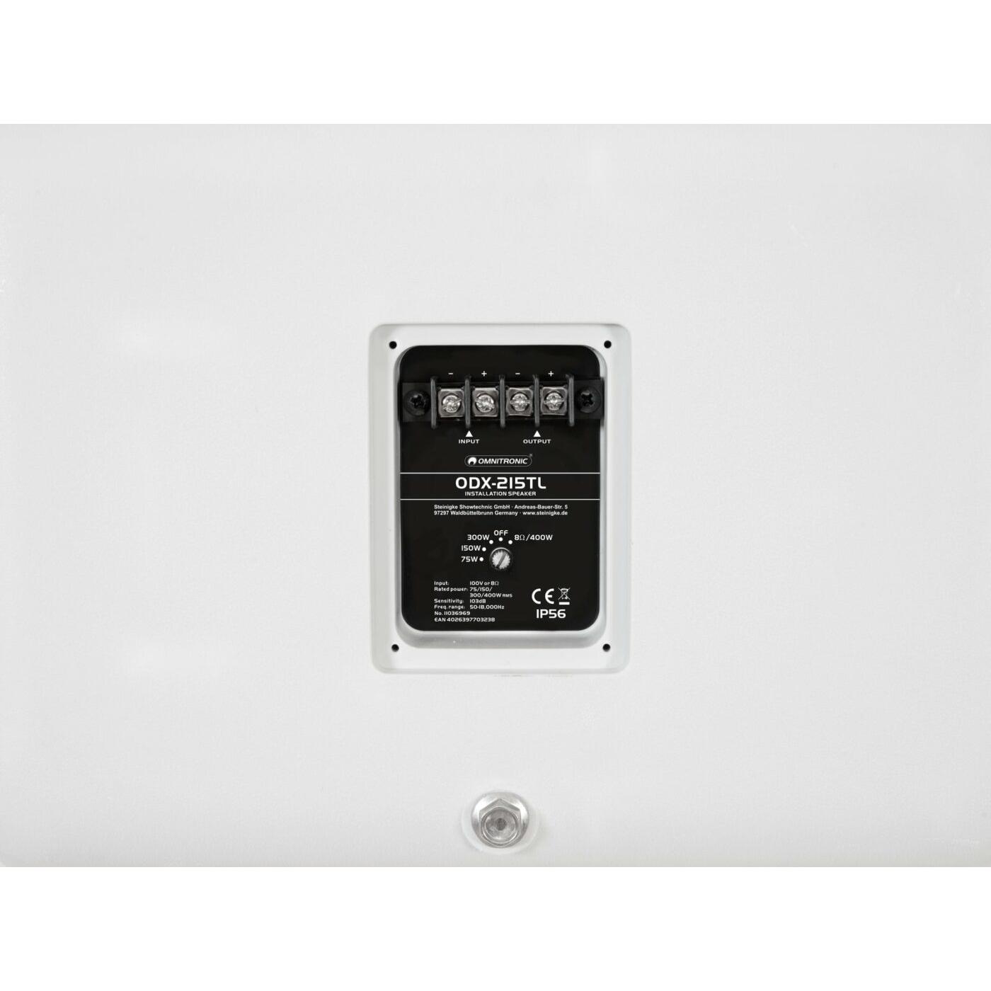 OMNITRONIC ODX-215TL Installation Speaker 100V white - Image 4