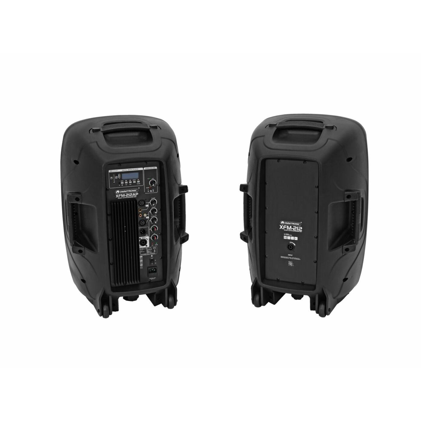 OMNITRONIC XFM-212AP Active 2-way Speaker Set with Wireless Microphone - Image 2