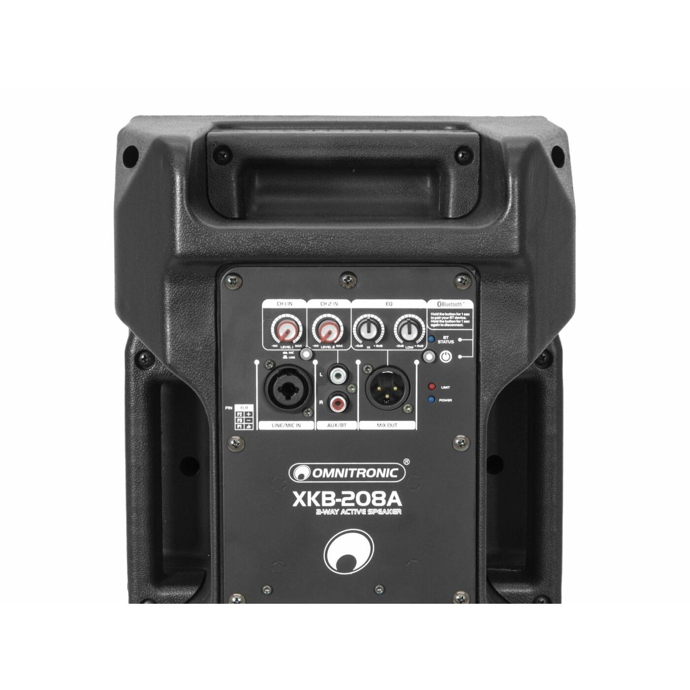 OMNITRONIC XKB-208A 2-way Speaker, active, Bluetooth - Image 2