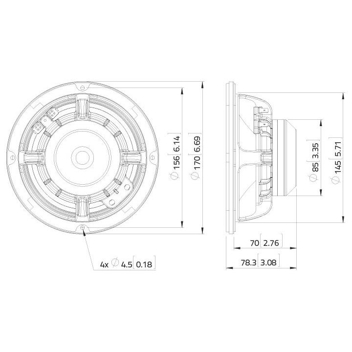 LAVOCE MAN061.80 6.5" Midrange-Woofer, Neodymium Magnet Aluminium Basket Driver - Image 3