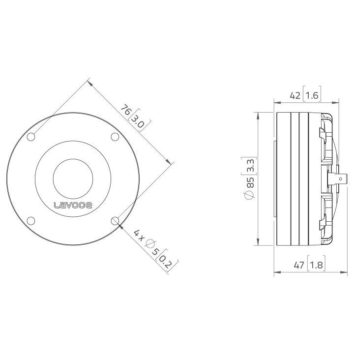 LAVOCE DN10.17T 1" Compression Driver Neodymium Magnet - Image 3