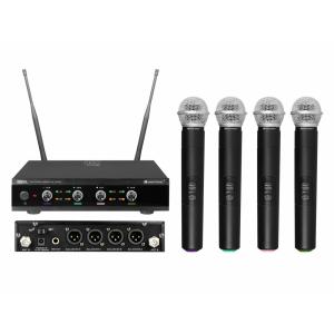 Omnitronic UHF-E4 Wireless Mic System 518.7/520.9/523.1/525.3MHz