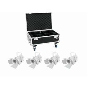 EUROLITE Set 4x LED THA-40PC wh + Case