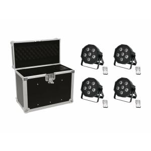 EUROLITE Set 4x LED SLS-603 + Case EC-SL4M size M