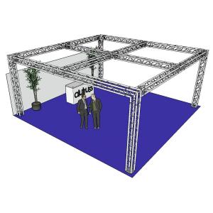 ALUTRUSS Truss Set QUADLOCK 6082 square 7.71x7.71x3.5m (WxDxH)