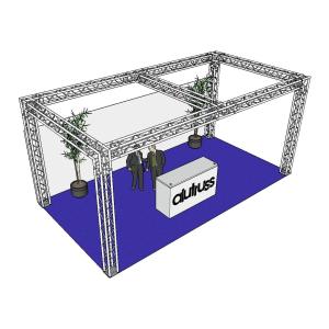 ALUTRUSS Truss Set QUADLOCK 6082 rectangle 7.71x4x3.5m (WxDxH)