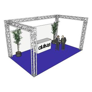 ALUTRUSS Truss set QUADLOCK 6082 U-Figure 7x4x3.5m (WxDxH)