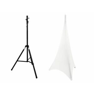 EUROLITE Set STV-40S-WOT Steel Stand + Tripod Cover white