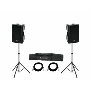 OMNITRONIC Set 2x XKB-212A + Speaker Stand MOVE MK2