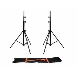 EUROLITE Set 2x LS-1 EU Steel + Carrying Bag