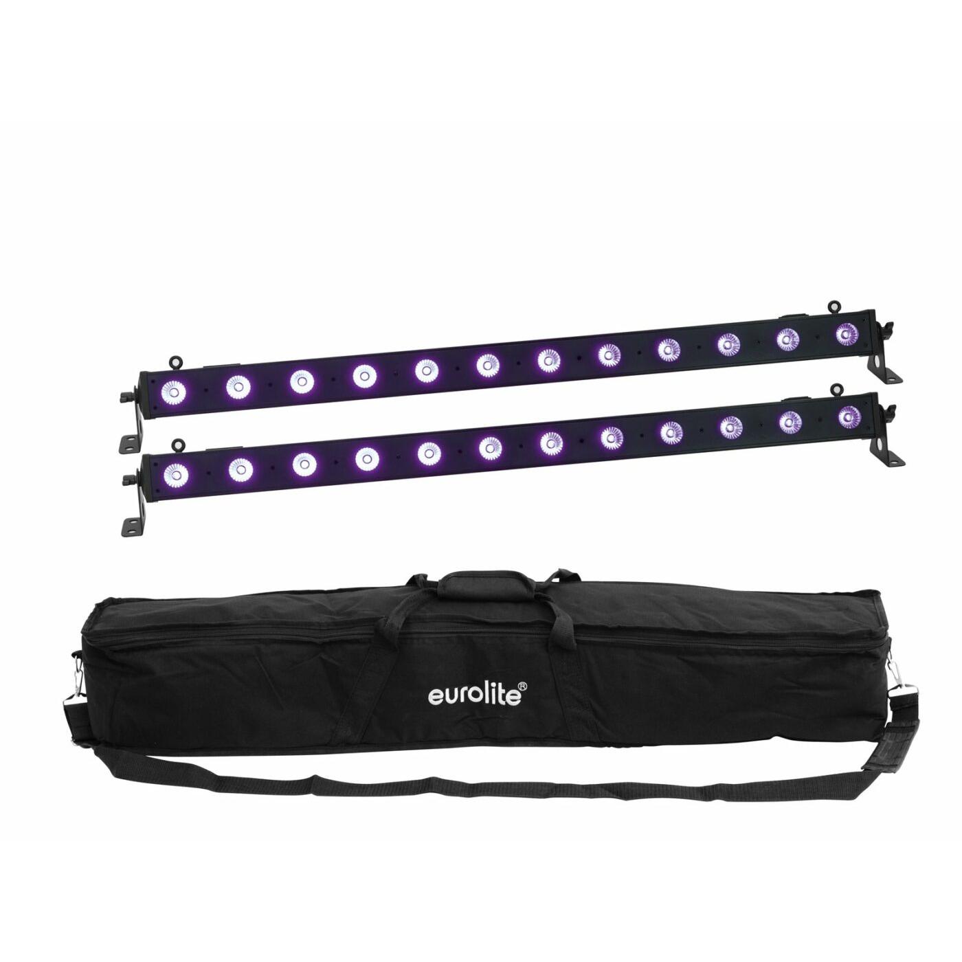Eurolite Set 2x LED BAR-12 UV Bar + Soft-Bag