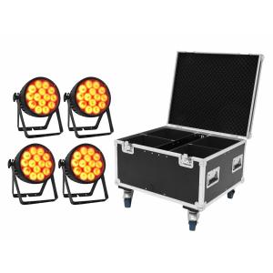 Eurolite Set 4x LED IP PAR 14x10W HCL + Case
