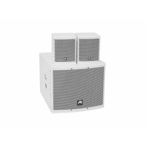 OMNITRONIC Set MOLLY-12A Subwoofer active + 2x MOLLY-6 Top 8 ohms, white