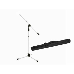 OMNITRONIC Set Microphone Tripod MS-1W with Boom white + Bag