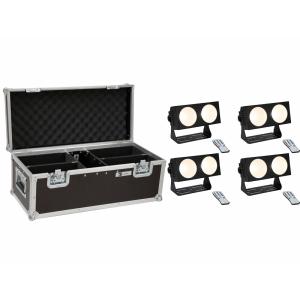 EUROLITE Set 4x LED CBB-2 COB WW Bar + Case