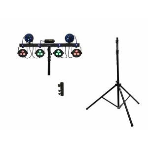 EUROLITE Set LED KLS Laser Bar Next FX Light Set + M-4 Speaker System Stand