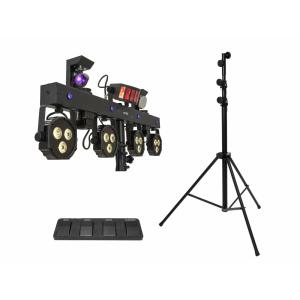 EUROLITE Set LED KLS Scan Next FX Compact Light Set + Foot Switch + Steel Stand