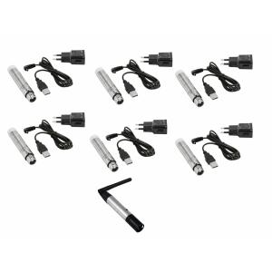 EUROLITE Set QuickDMX 1x Transmitter + 6x AKKU Receiver