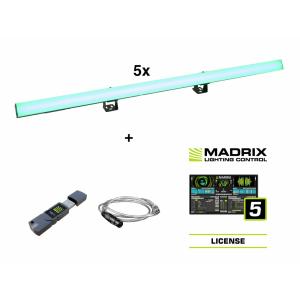 EUROLITE Set 5x LED PR-100/32 Pixel DMX Rail + Madrix Software