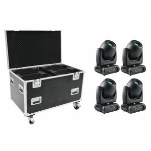 FUTURELIGHT - Set 4x LED PRO moving-head DMH-160 MK2 + Flightcase met wielen