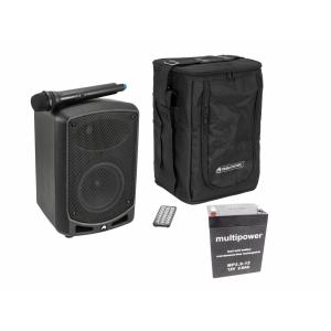 OMNITRONIC Set WAMS-65BT + Battery + Carrying Bag