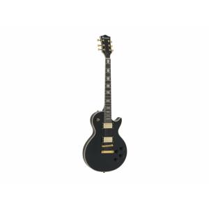 DIMAVERY LP-530 Electric Guitar, black/gold