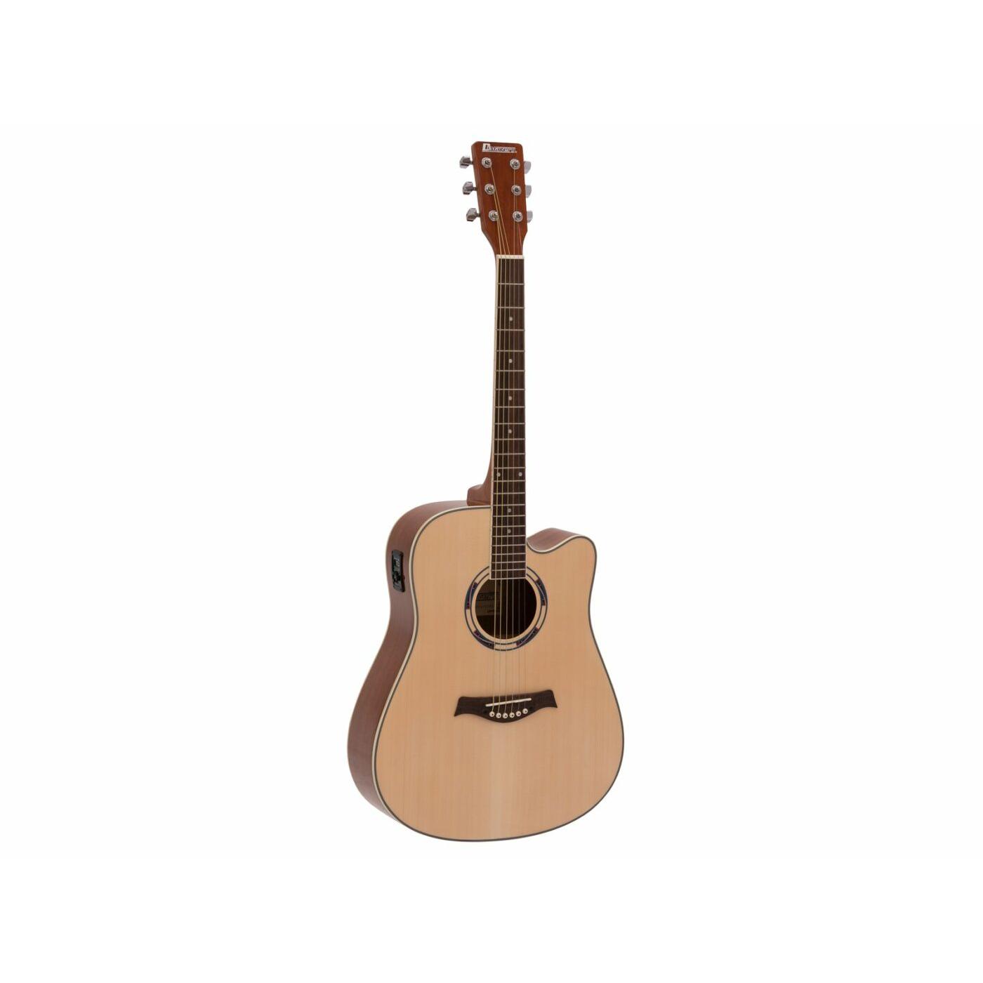 DIMAVERY JK-500 Western Guitar, cutaway, nature