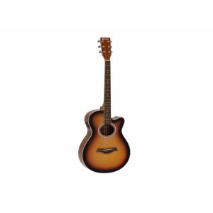 DIMAVERY AW-400 Western Guitar, sunburst