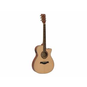 DIMAVERY AW-420 Western guitar, Sapele, nature