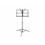 Dimavery NTS-1 Muziekstandaard voor bladmuziek - Bladmuziek Lessenaar Muziek Staander Hoog- Opvouwbaar - Zwart - met tas - 50 cm tot 120 cm