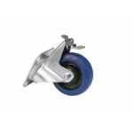 ROADINGER Zwenkwiel RD-100B 100mm blauw met rem