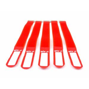 GAFER.PL Tie Straps - kabelbinder - 25x260mm - 5 stuks - rood