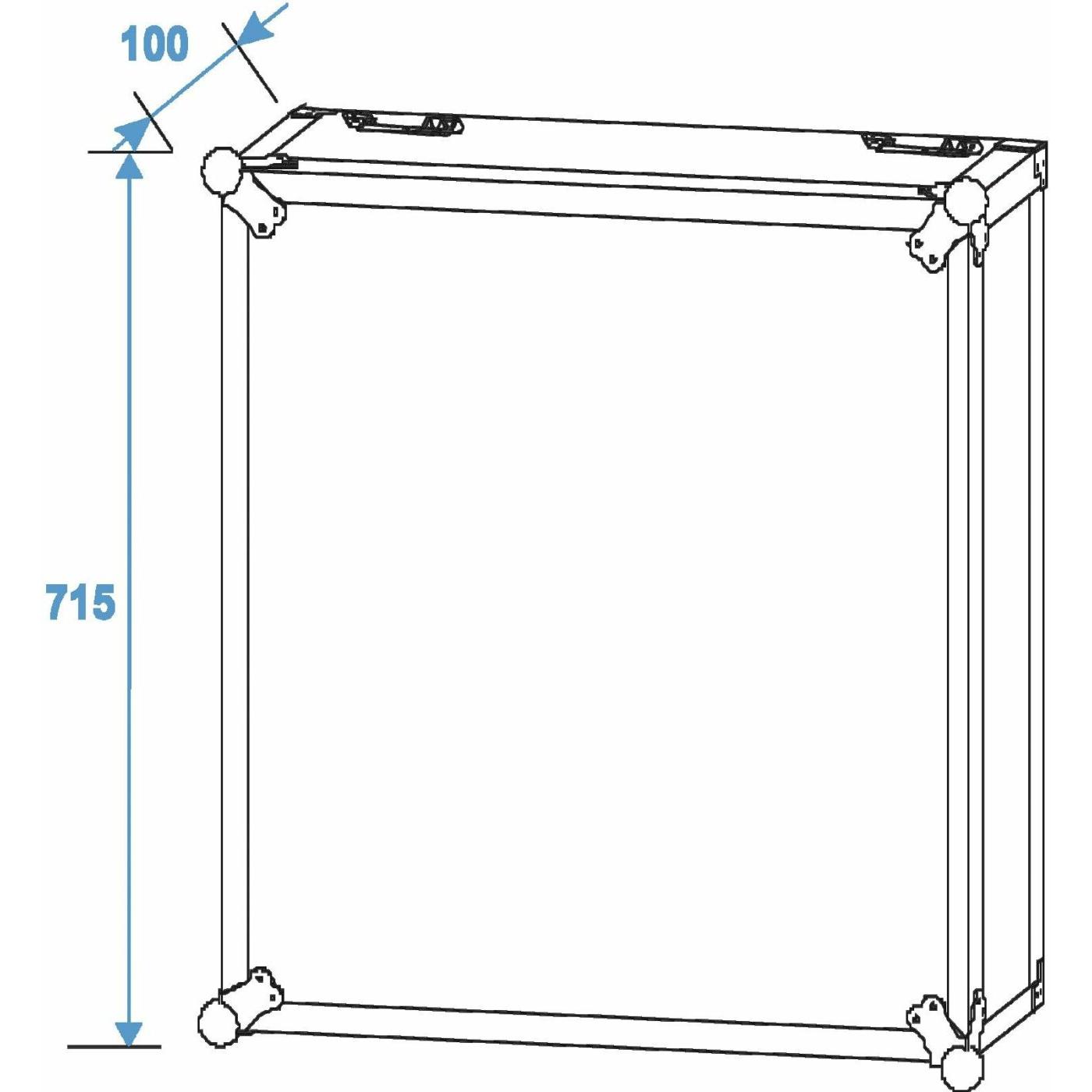 ROADINGER Rack PRO 15U 45cm with wheels - Image 4