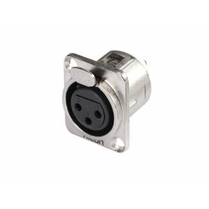 HICON XLR mounting plug 3-pin HI-X3DF