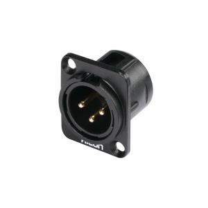 Hicon XLR mounting plug 3pin HI-X3DM-G