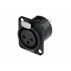 Hicon XLR mounting plug 3pin HI-X3DF-G