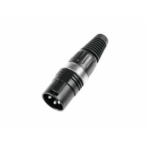 HICON XLR plug 3-pin HI-X3CM-BLK