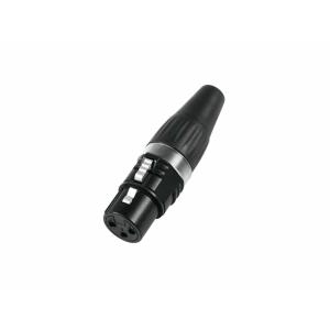 HICON XLR plug 3-pin HI-X3CF-BLK